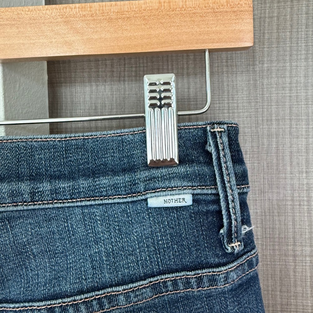 MOTHER The Insider Crop Step Fray Jeans in Girl Crush Cropped Size 27 - Picture 11 of 14
